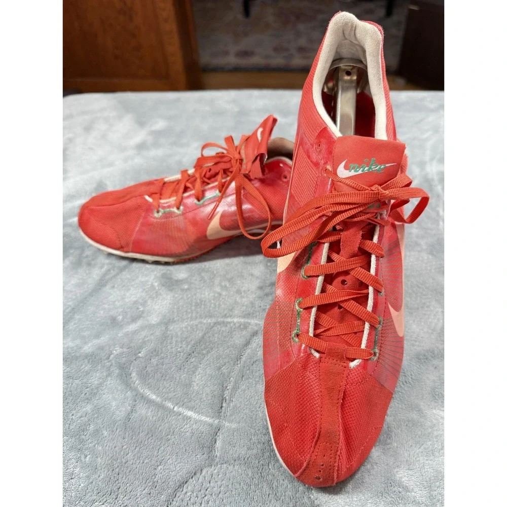Nike Zoom Rival D Shoes Mens Size 10.5 Red Track Field‎ Spikes 333661-611